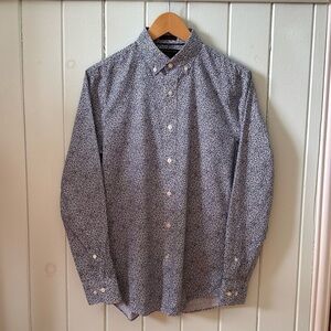 Banana Republic Factory Floral Pattern Dress Shirt XS